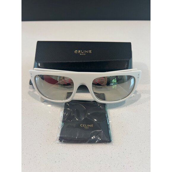 CELINE  Acetate CL40101I Sunglasses White NEW main image 7